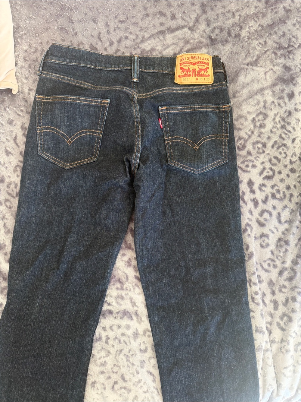 Levi's Straight Leg Men’s Jeans in Dark Blue Denim